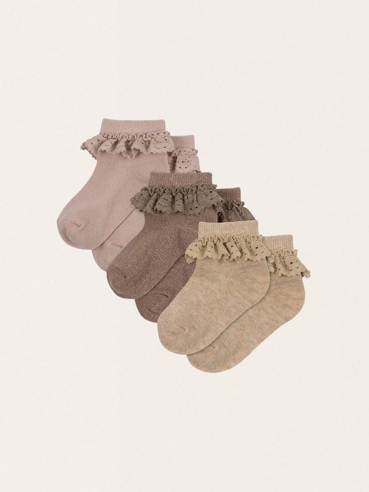 Skarpetki 3 szt. Lace socks