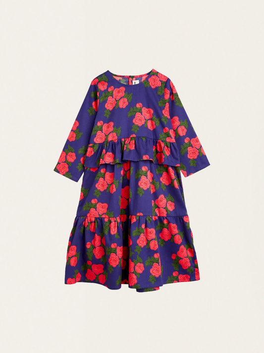 Bawełniana sukienka w róże