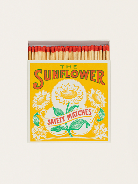 Zapałki w eleganckim pudełku vintage - Sunflower