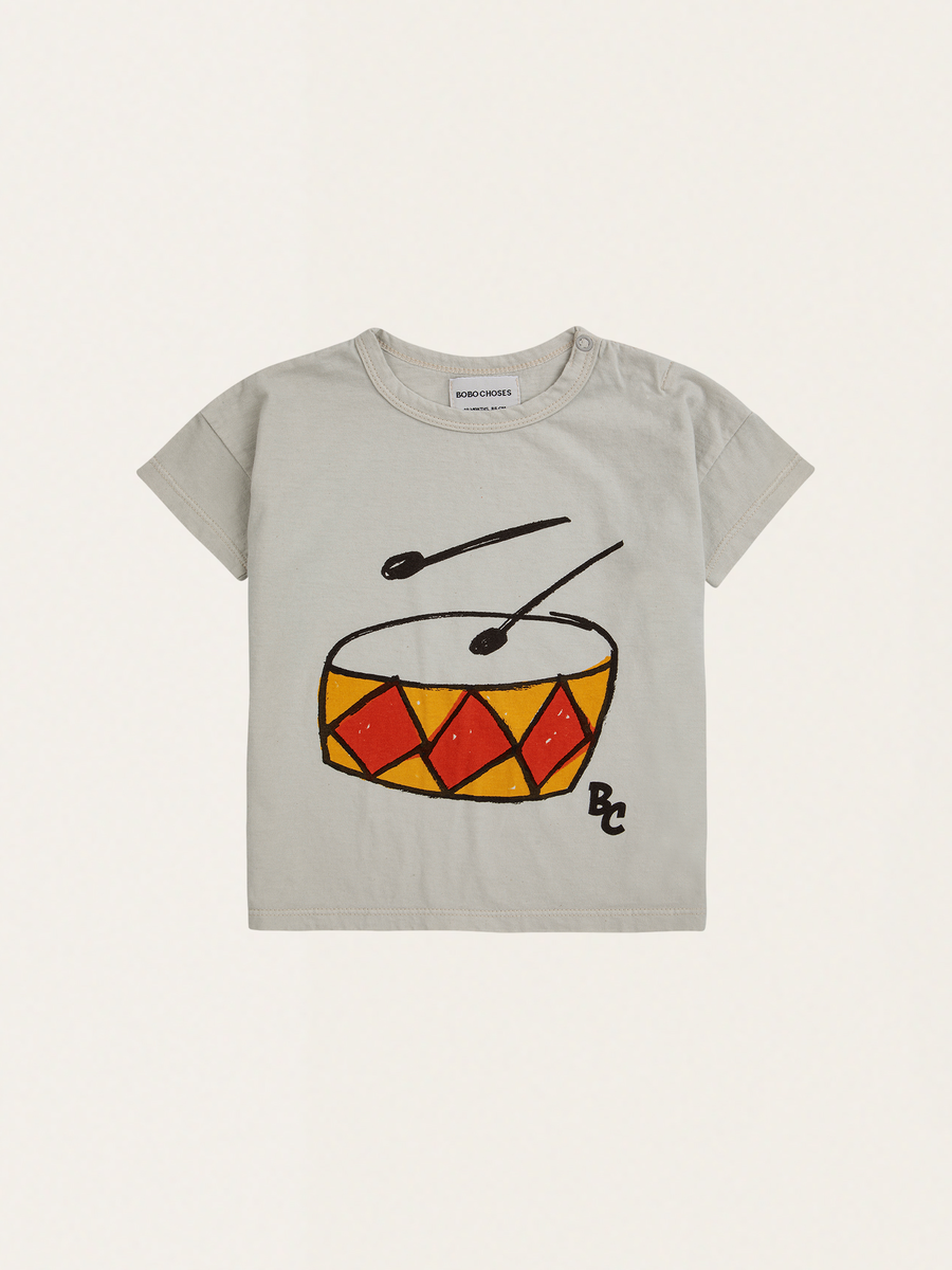 Bawełniany T-shirt Baby Play the Drum