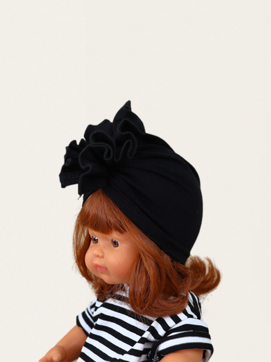 Turban dla lalki Miniland 38 cm - black