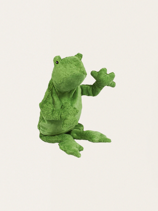 Ekologiczna przytulanka / termofor - zielona żaba