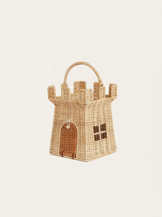 Ręcznie wyplatany rattanowy zamek